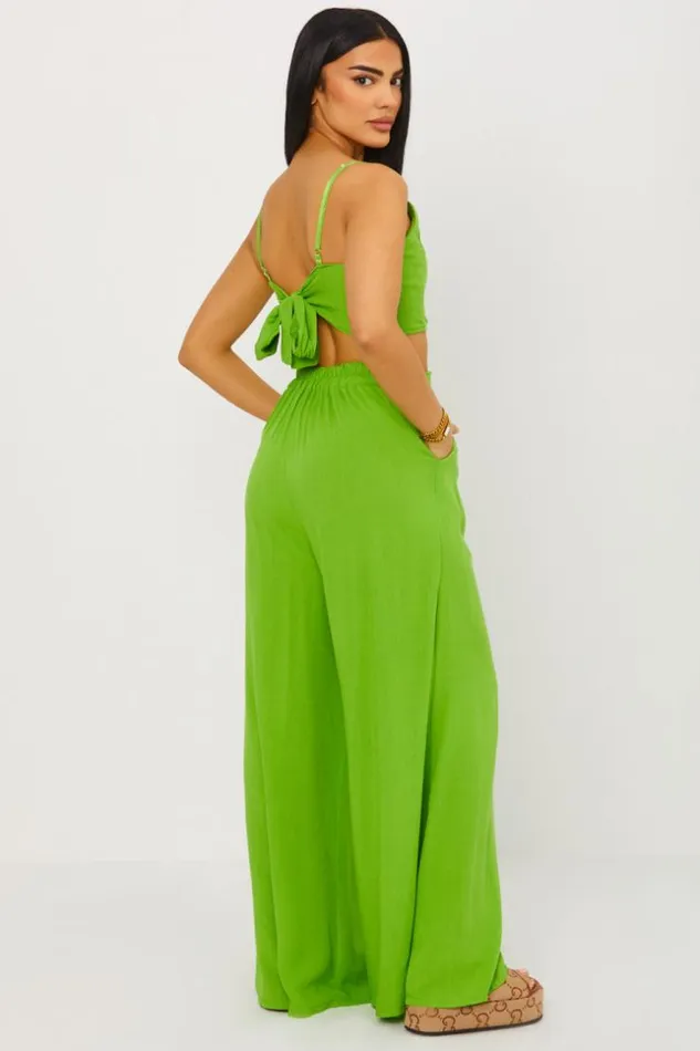 Women Ensemble 2 Pices Crop Top Pantalon Vert Clair Vertclair Brentiny Paris Sets With Top Bottoms Women Ensemble 2 Pices Crop Top Pantalon Vert Clair Vertclair Brentiny Paris Sets With Top Bottoms