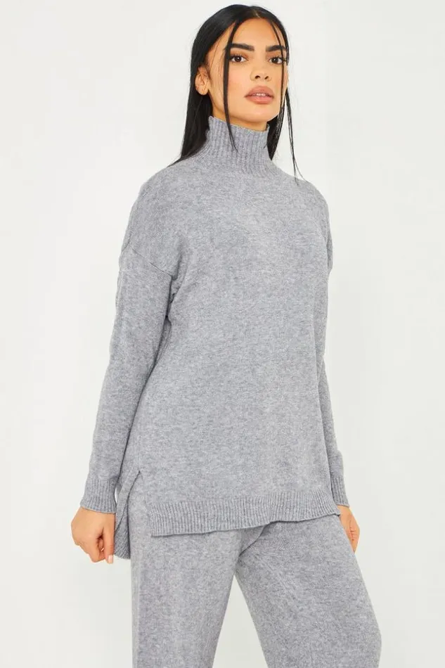 Women Ensemble 2 Pices Pull Pantalon Ample Gris Grey Brentiny Paris Sets With Top Bottoms Women Ensemble 2 Pices Pull Pantalon Ample Gris Grey Brentiny Paris Sets With Top Bottoms