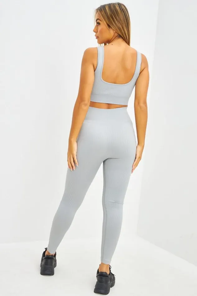 Women Ensemble Brassire Legging De Sport Gris Grey Brentiny Paris Sports Sets Women Ensemble Brassire Legging De Sport Gris Grey Brentiny Paris Sports Sets