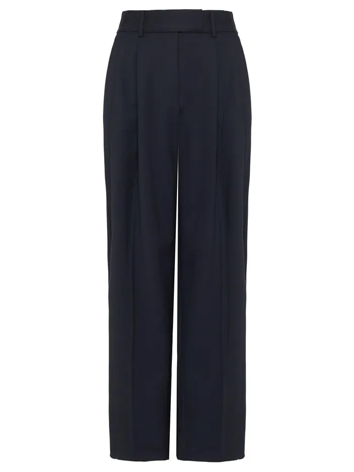 Women Esse Studios 8211 Oilo Tailored Trouser In French Navy The UNDONE Pants