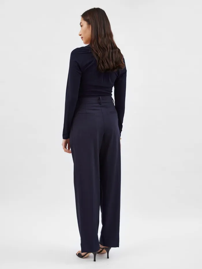 Women Esse Studios 8211 Oilo Tailored Trouser In French Navy The UNDONE Pants