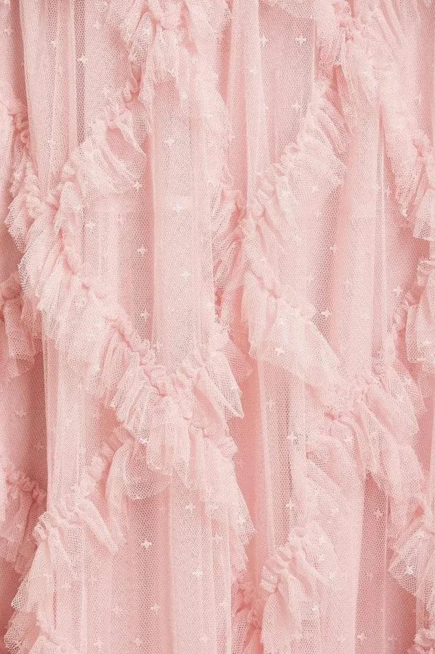 Women Exclusives Needle and Thread Genevieve Ruffle Gown Pink