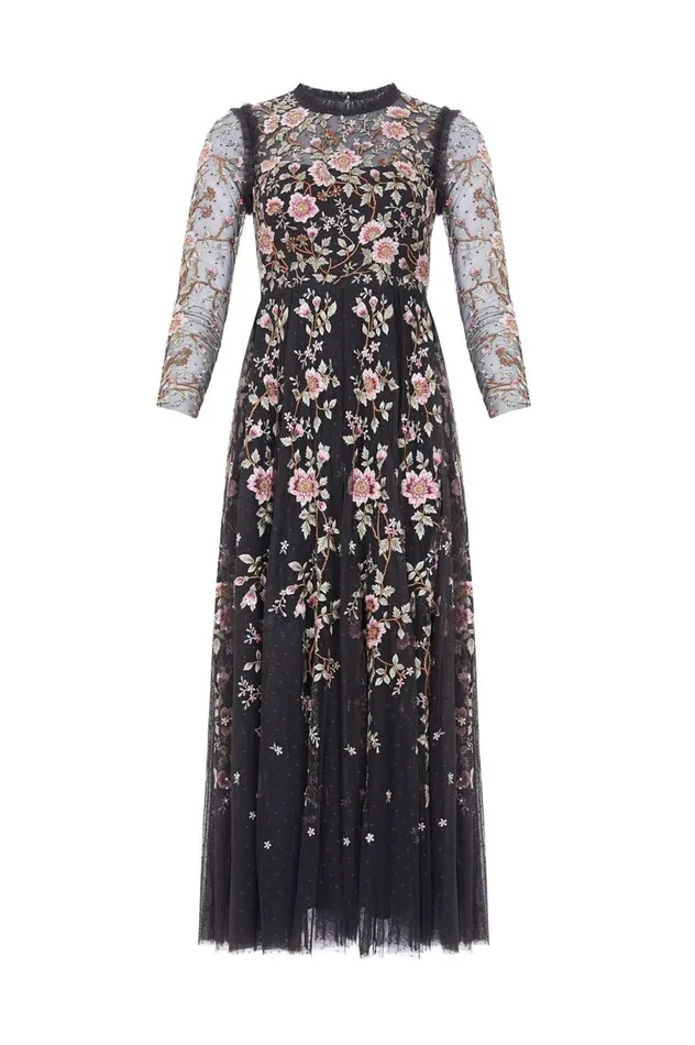 Women Exclusives Needle and Thread Lillian Rose Ankle Gown Black
