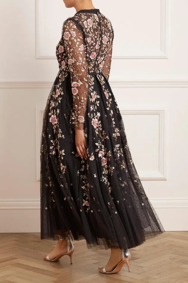 Women Exclusives Needle and Thread Lillian Rose Ankle Gown Black