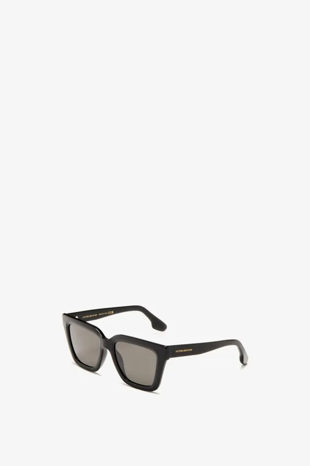 Women Eyewear Victoria Beckham Crystal Frame Sunglasses In Black