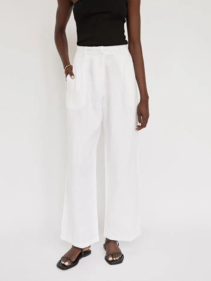 Women Faithfull The Brand 8211 White El Toro Pants The UNDONE Pants