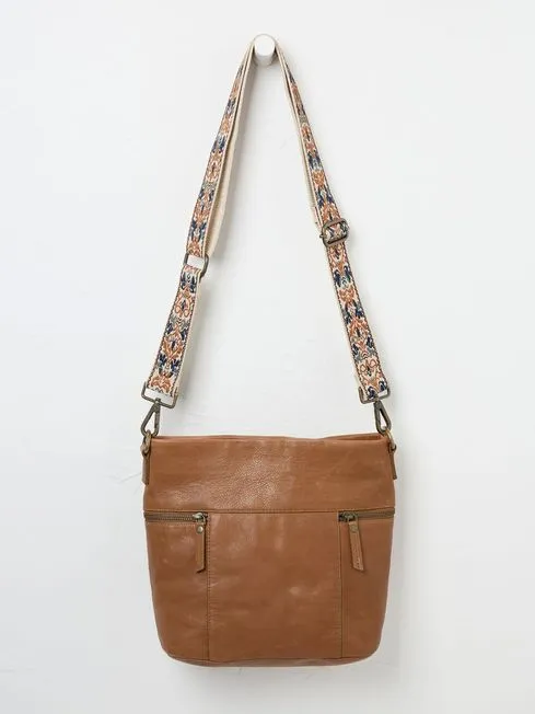 Women Fatface Bags and Wallets Cream Patterned Bag Strap Women Fatface Bags and Wallets Cream Patterned Bag Strap