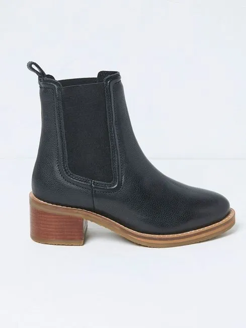 Women Fatface Boots Orla Black Chelsea Boots