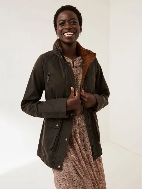 Women Fatface Coats and Jackets Brown Sussex Jacket