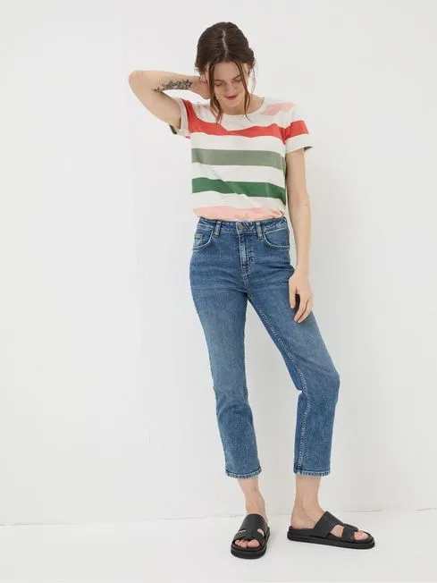 Women Fatface Jeans Capri Blue Sway Cropped Jeans Women Fatface Jeans Capri Blue Sway Cropped Jeans