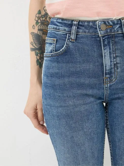 Women Fatface Jeans Capri Blue Sway Cropped Jeans Women Fatface Jeans Capri Blue Sway Cropped Jeans