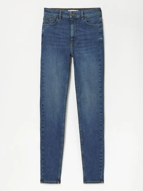 Women Fatface Jeans Harlow Denim Vintage High Waist Stretch Skinny Jeans