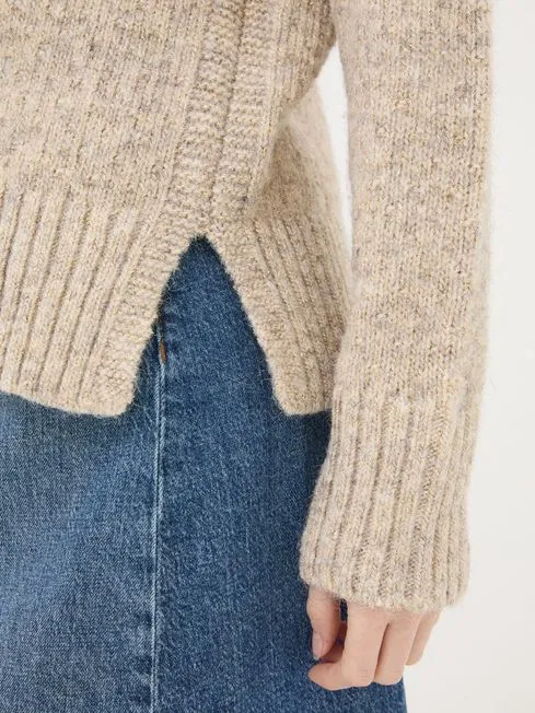 Women Fatface Knitwear Gold Etta Sparkle Jumper