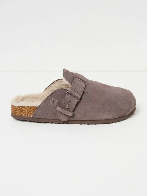 Women Fatface Loungewear Elsie Purple House Shoes
