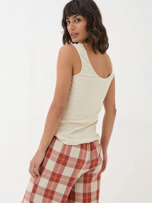 Women Fatface Pajamas and Nightwear Natural Rib Pyjama Tops
