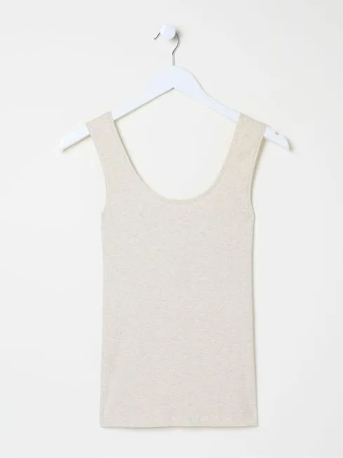 Women Fatface Pajamas and Nightwear Natural Rib Pyjama Tops