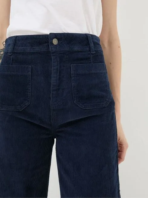 Women Fatface Pants and Leggings Blue Keswick Cord Trousers Women Fatface Pants and Leggings Blue Keswick Cord Trousers
