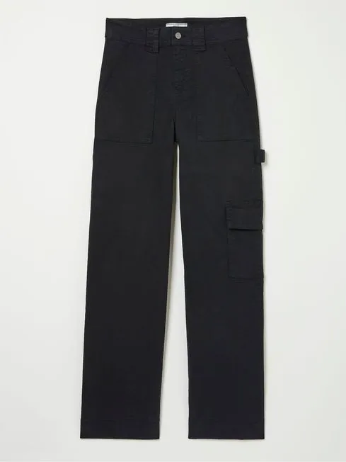 Women Fatface Pants and Leggings Leigh Black Carpenter Trousers