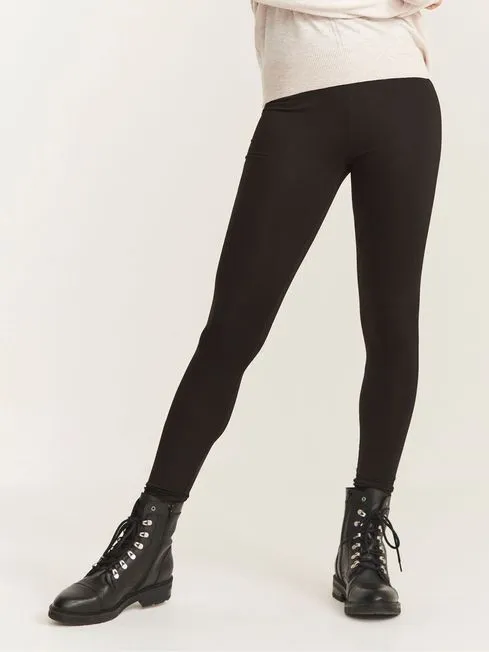 Women Fatface Pants and Leggings Meribel Black High Rise Leggings