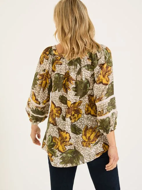 Women Fatface Shirts and Blouses Natural Caitlin Tunic Women Fatface Shirts and Blouses Natural Caitlin Tunic