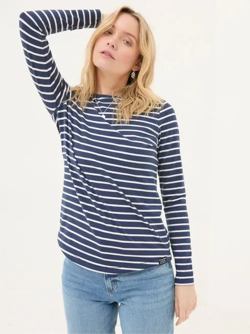 Women Fatface Tops and TShirts Breton Blue TShirt