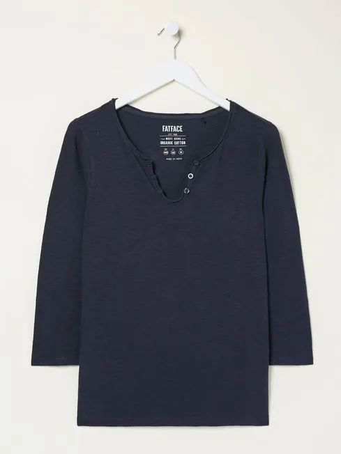Women Fatface Tops and TShirts Navy Porter TShirt