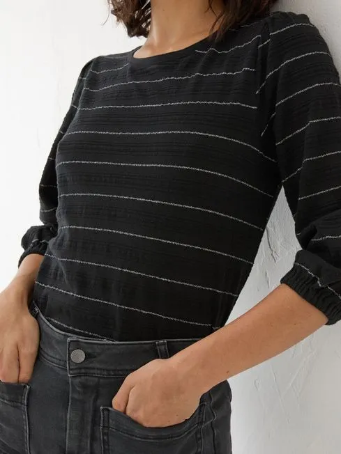 Women Fatface Tops and TShirts Penny Black Stripe Top Women Fatface Tops and TShirts Penny Black Stripe Top