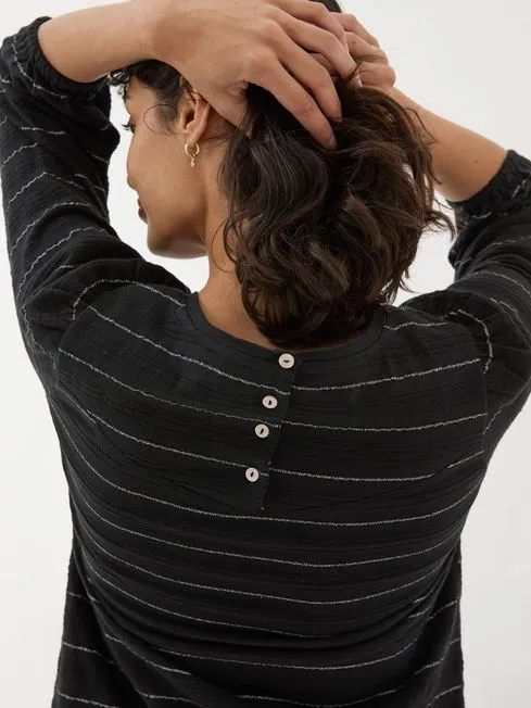 Women Fatface Tops and TShirts Penny Black Stripe Top Women Fatface Tops and TShirts Penny Black Stripe Top