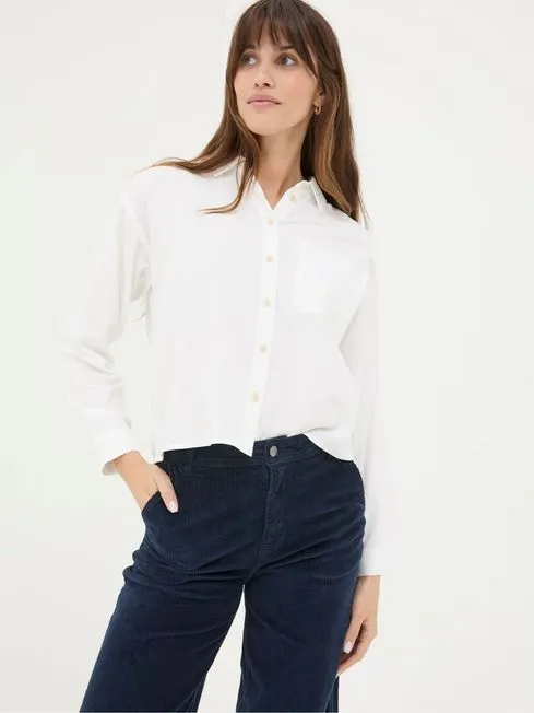 Women Fatface Tops and TShirts Vivienne White Shirt