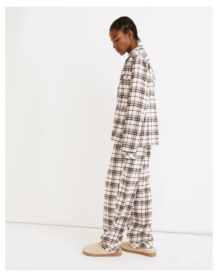 Women Flannel Bedtime Pajama Set In Nordway Plaid Night Vision Madewell Pajamas Women Flannel Bedtime Pajama Set In Nordway Plaid Night Vision Madewell Pajamas