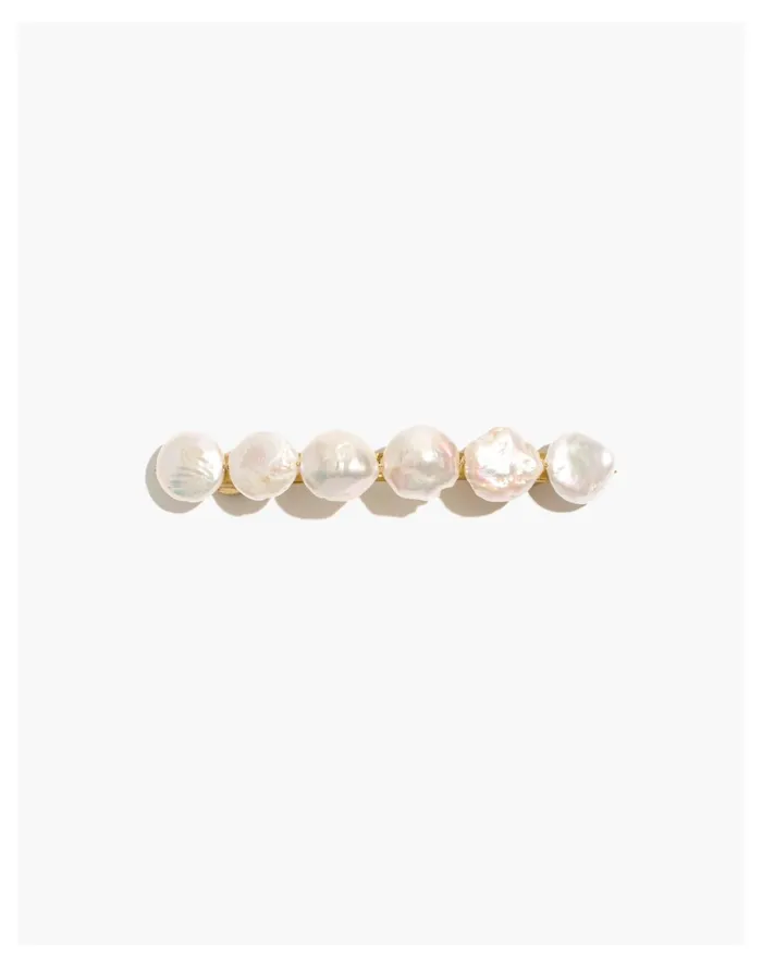 Women Freshwater Pearl Barrette Pearl Multi Madewell Hair Accessories