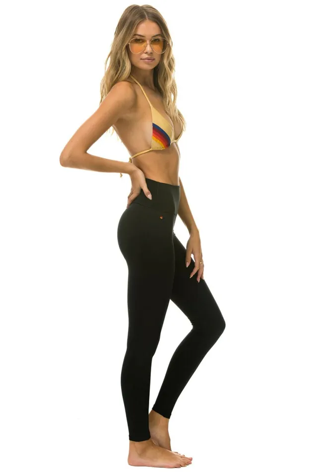 Women FULL LENGTH HIRISE BOLT LEGGINGS 8211 BLACK Aviator Nation Leggings Women FULL LENGTH HIRISE BOLT LEGGINGS 8211 BLACK Aviator Nation Leggings