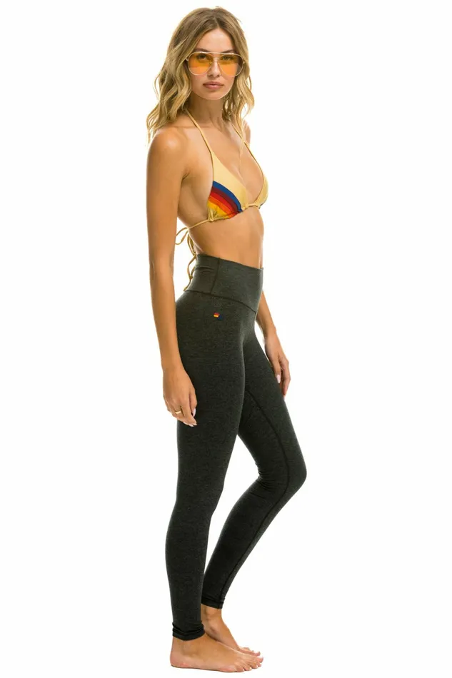 Women FULL LENGTH HIRISE BOLT LEGGINGS 8211 CHARCOAL GOLD Aviator Nation Leggings Women FULL LENGTH HIRISE BOLT LEGGINGS 8211 CHARCOAL GOLD Aviator Nation Leggings
