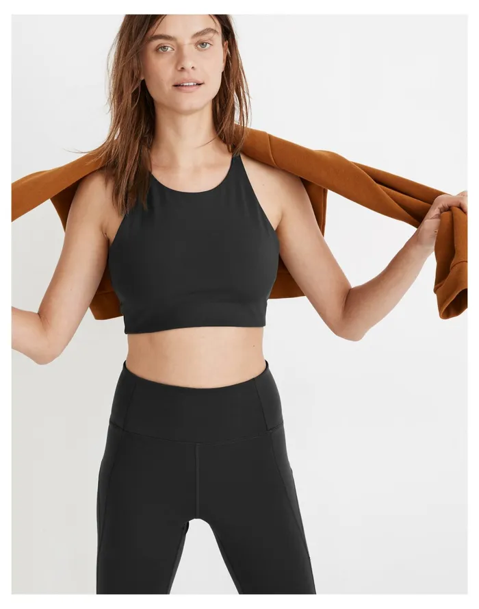 Women Girlfriend Collective Topanga Bra Black Madewell Activewear