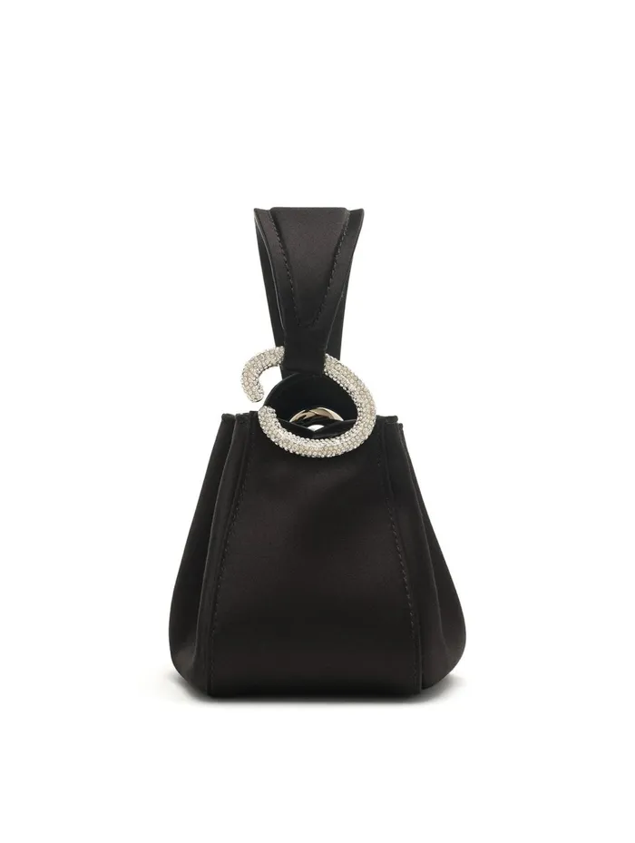 Women Handbags Oscar De La Renta Crystal Pav Nano O Handle Bag Black Women Handbags Oscar De La Renta Crystal Pav Nano O Handle Bag Black