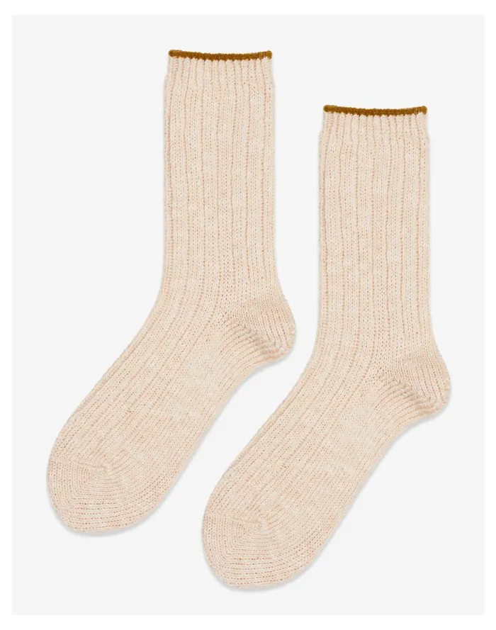 Women Hansel From Basel Two Pack Utility Slub Crews Yellow Multi Madewell Socks Women Hansel From Basel Two Pack Utility Slub Crews Yellow Multi Madewell Socks