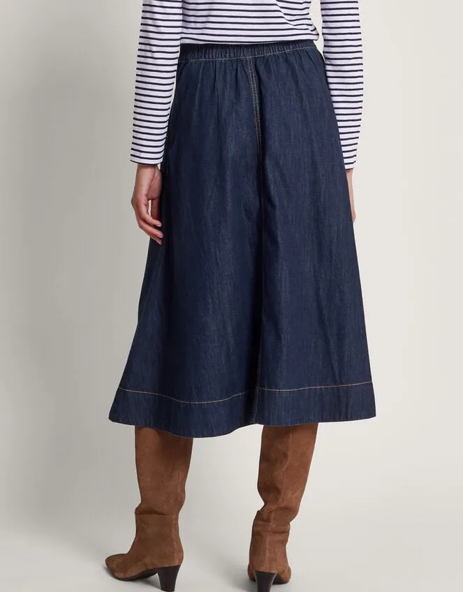 Women Harper Denim Skirt Blue Monsoon Skirts