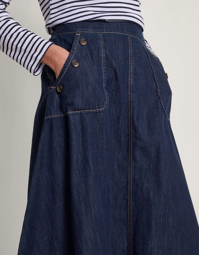 Women Harper Denim Skirt Blue Monsoon Skirts