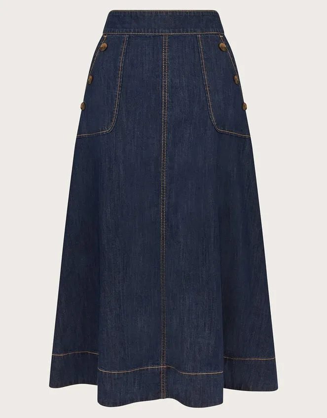 Women Harper Denim Skirt Blue Monsoon Skirts