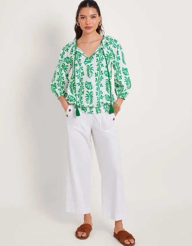 Women Harper RegularLength Crop Jeans Natural Monsoon Trousers and Jeans