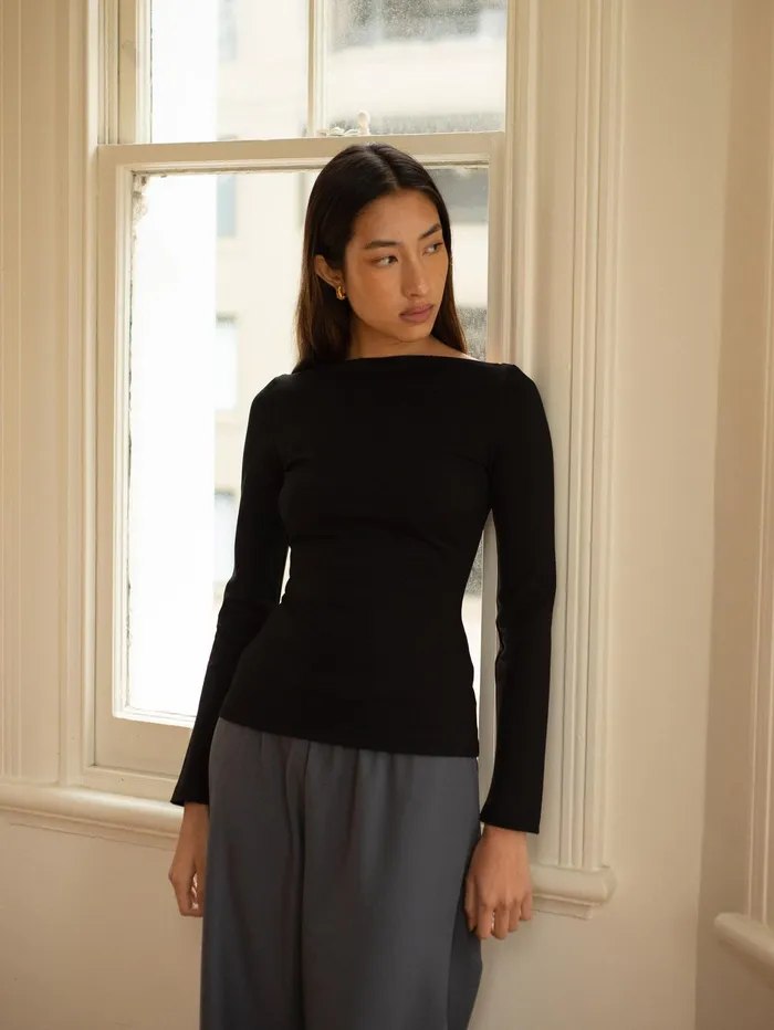 Women Harris Tapper 8211 Audrey Top In Black The UNDONE Tops