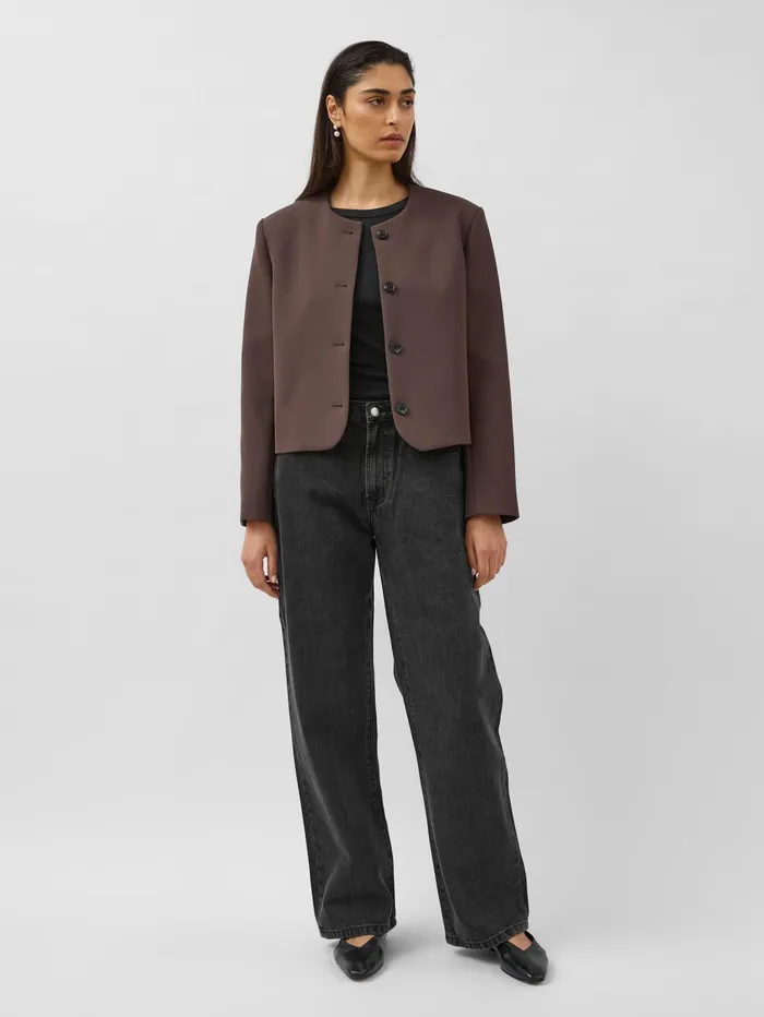 Women Harris Tapper 8211 Tilmens Blazer In Brown Umber The UNDONE Jackets