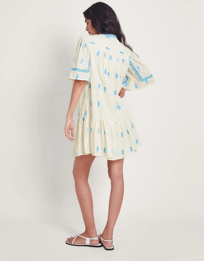 Women Jacinta Embroidered Kaftan White Monsoon Kaftans and Kimonos