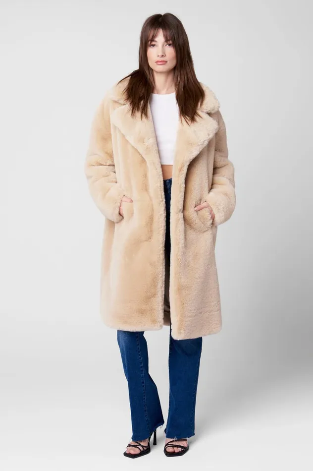 Women Jackets Blank Nyc Oatmeal Crush Coat