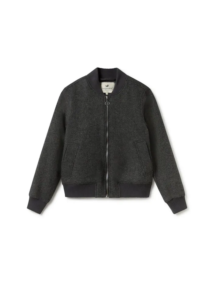 Women Jackets Women 8211 Nancowry 8211 Grey Melange TWOTHIRDS Jackets