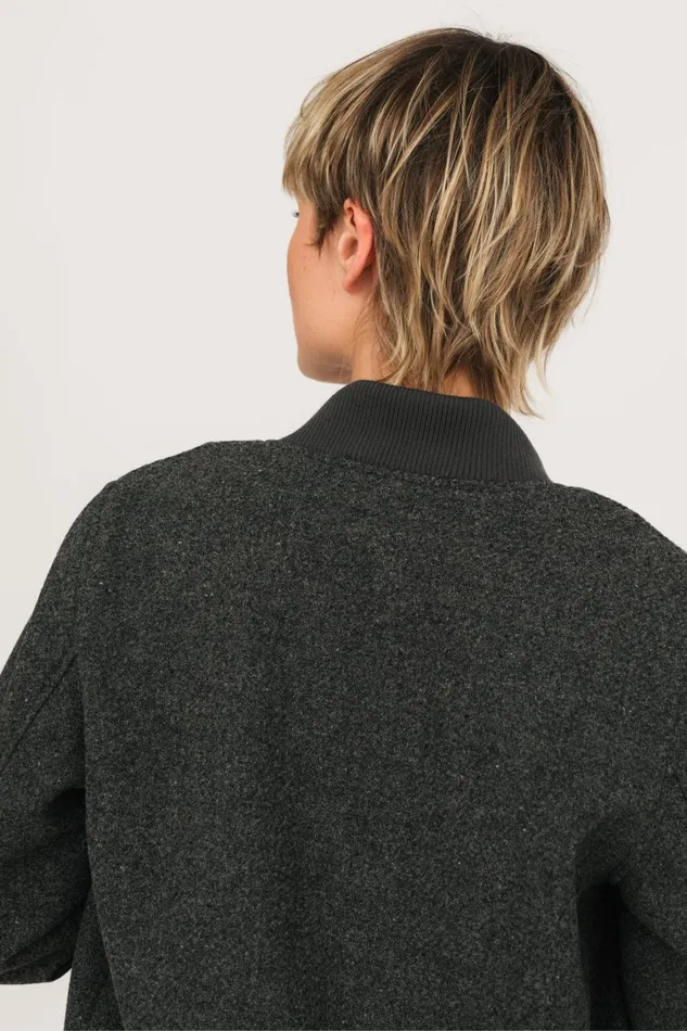 Women Jackets Women 8211 Nancowry 8211 Grey Melange TWOTHIRDS Jackets