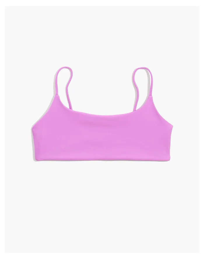 Women Jade Swim Muse Scoop Bikini Top Orchid Madewell Swim Women Jade Swim Muse Scoop Bikini Top Orchid Madewell Swim
