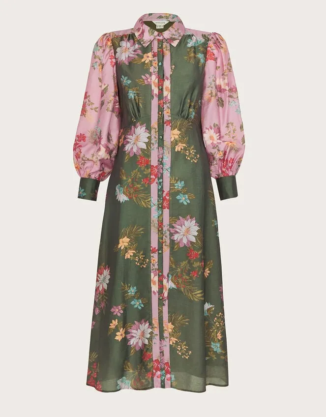 Women Jaquetta Shirt Dress Green Monsoon Dresses