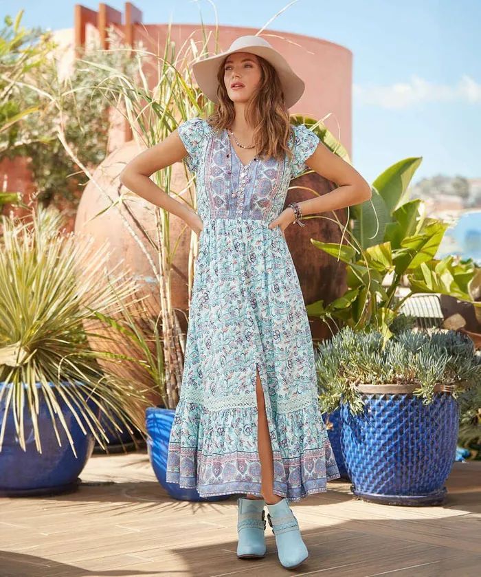 Women Joe Browns Amira Border Dress Blue Women Joe Browns Amira Border Dress Blue