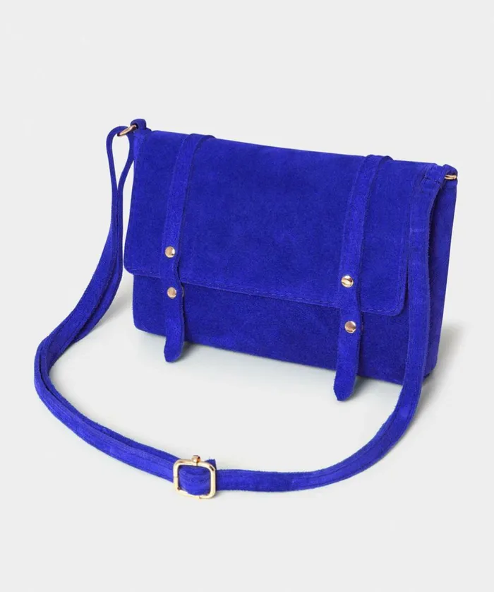 Women Joe Browns Colour Pop Mini Suede Bag Bright Blue Women Joe Browns Colour Pop Mini Suede Bag Bright Blue